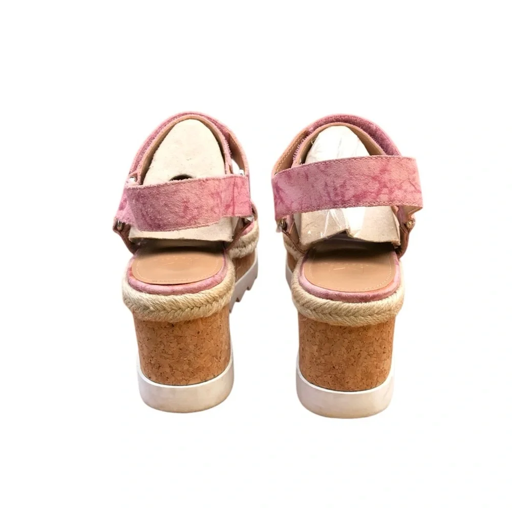 Marc Fisher ML GYLIAN platform wedge pink Sandals. Size 8.5